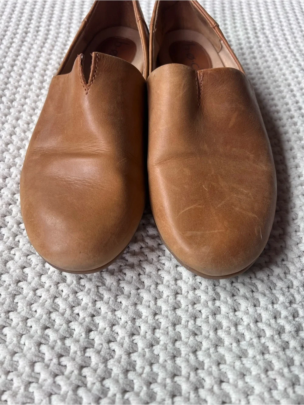 b.o.c. Leather Casual Loafer Cottagecore Earthy Office Minimalist Work Size 8.5 - Picture 3 of 8